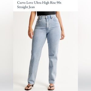Abercrombie & Fitch 90s Straight Ultra High Rise Curve Love